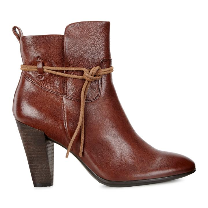 Ecco Shape 75 Ankle Boot Size 4-4.5 Cognac