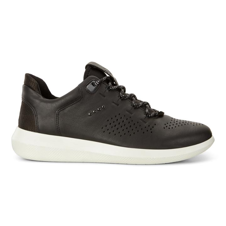 Ecco Mens Scinapse Tie Sneakers Size 6-6.5 Black