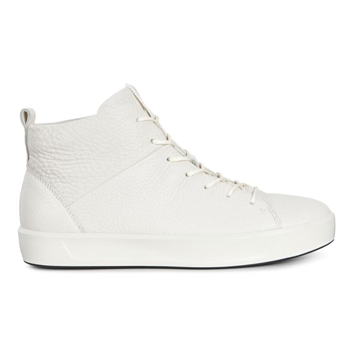 Ecco Wmns Soft 8 High Top Sneakers Size 5-5.5 White