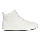 Ecco Wmns Soft 8 High Top Sneakers Size 5-5.5 White