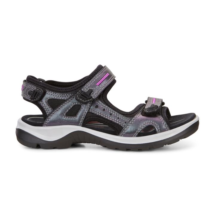Ecco Womens Yucatan Sandal Size 4-4.5 Iridescent