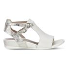 Ecco Touch 25 Hooded Sandal Size 6-6.5 Shadow White