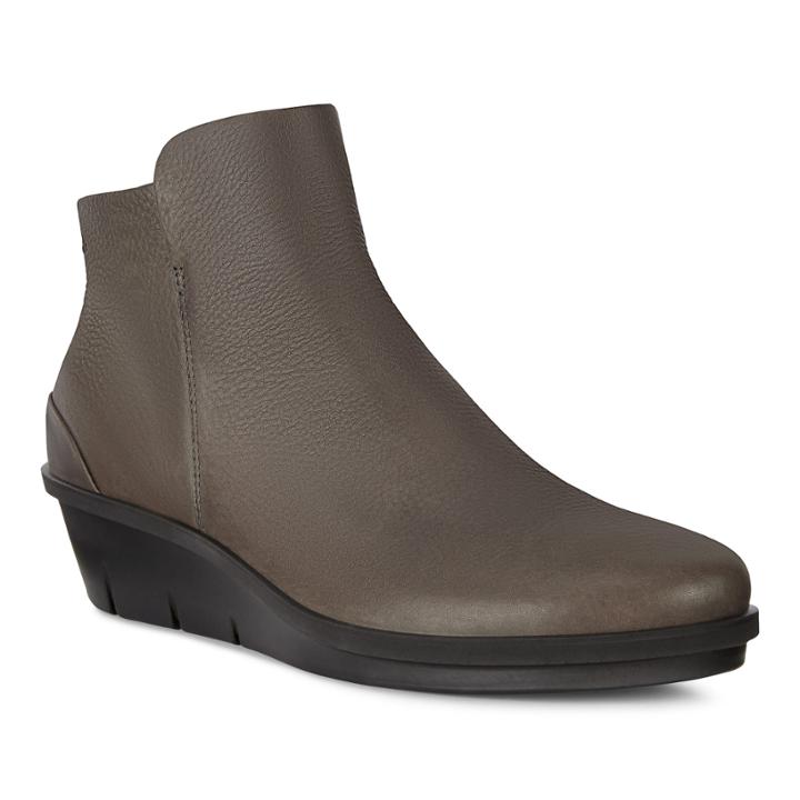Ecco Skyler Wedge Bootie Size 4-4.5 Grey