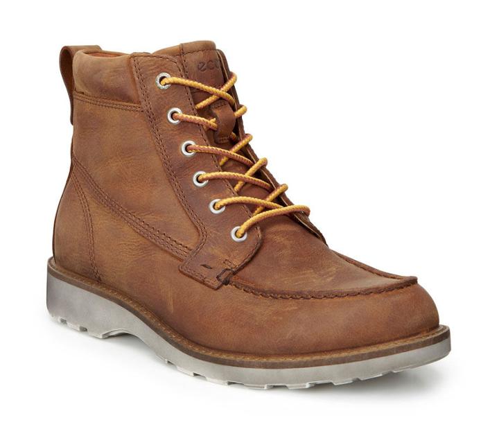 Ecco Men's Holbrok Moc Toe Boots Size 40