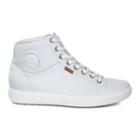 Ecco Womens Soft 7 High Top Sneakers Size 7-7.5 White