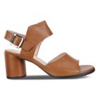 Ecco Shape Block Sandal 65 Heel Size 8-8.5 Camel