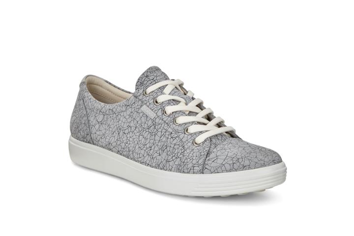 Ecco Womens Soft 7 Sneaker Size 4-4.5 Concrete Magnet