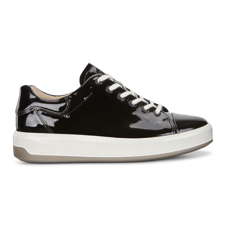 Ecco Womens Soft 9 Tie Sneakers Size 7-7.5 Black
