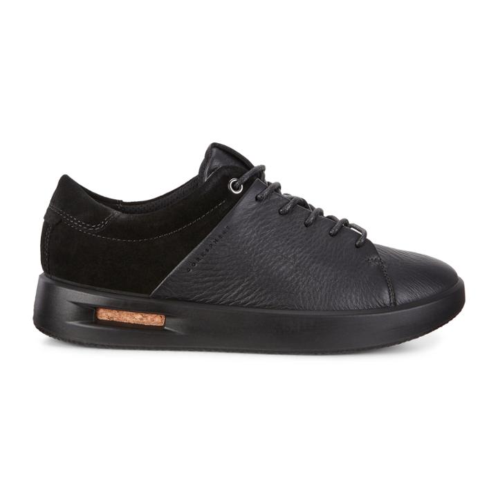Ecco Womens Corksphere 1 Tie Sneakers Size 5-5.5 Black