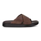 Ecco Flowt Lx M Slide Sandals Size 7-7.5 Cocoa Brown