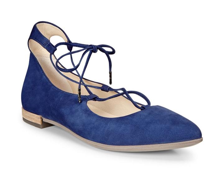 Ecco Women's Shape Tie Up Ballerina Shoes Size 8/8.5