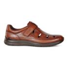 Ecco Irving Fisherman Sandals Size 7-7.5 Cognac