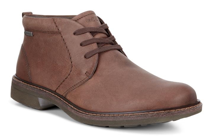 Ecco Turn Gtx Chukka Tie Boots Size 5-5.5 Cocoa Brown