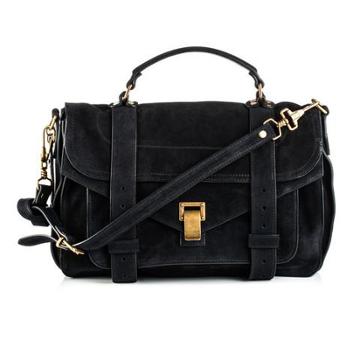 Proenza Schouler Ps Medium Bag (navy Suede)