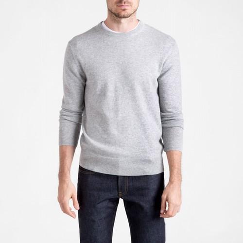 Everlane The Men's Cashmere Crew - Light Grey