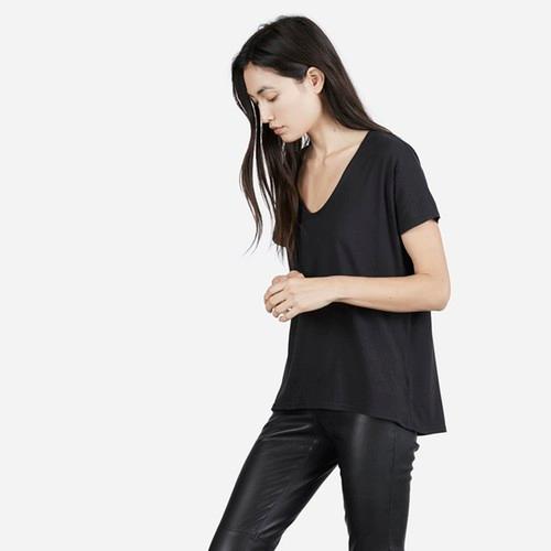 Everlane The Womens U-neck - Black