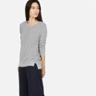 Everlane Women's Long-sleeve Crew Cotton Sweater - Heather Grey