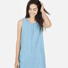 Everlane The Sleeveless Dress - Light Denim