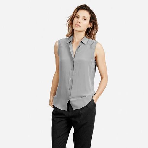 Everlane The Silk Sleeveless - Slate