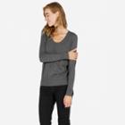 Everlane The Luxe Sweater U-neck - Charcoal