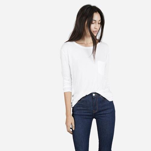 Everlane The Ryan Long Sleeve - White