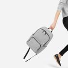 Everlane The Modern Zip Backpack - Reverse Denim With Black Leather