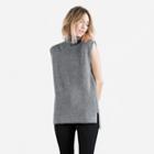 Everlane The Chunky Knit Sleeveless - Grey
