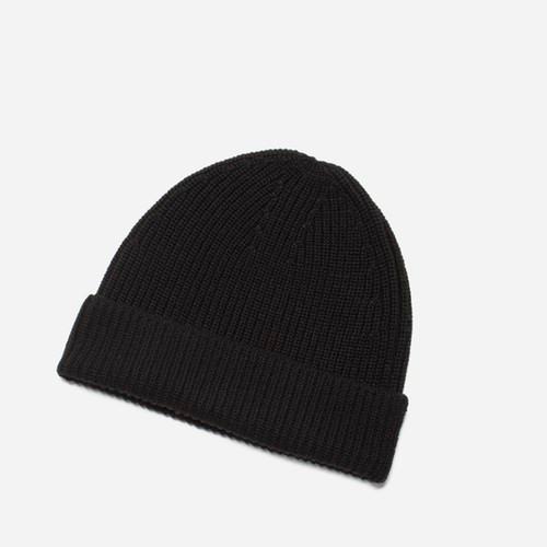 Everlane The Chunky Wool Beanie - Black