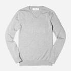 Everlane The Cotton Cashmere V-neck - Light Grey