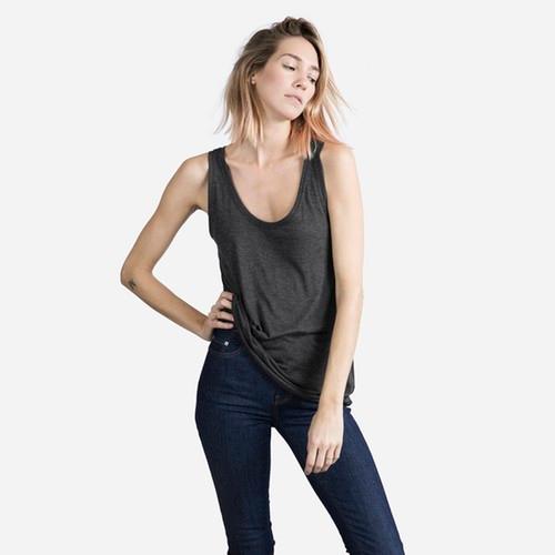 Everlane The Ryan Tank - Charcoal
