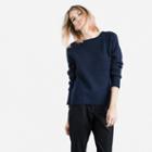 Everlane The Chunky Knit Raglan - Navy