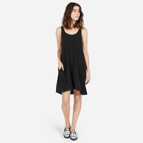 Everlane The Silk Tank Dress - Black