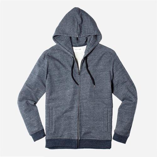 Everlane Men's Zip Hoodie Sweatshirt - Navy Marled