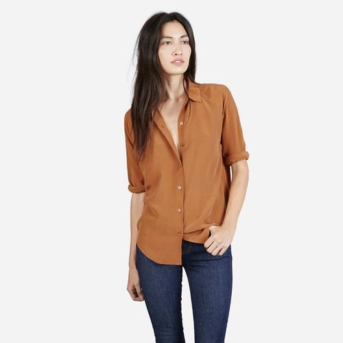 Everlane The Silk Point Collar - Marigold