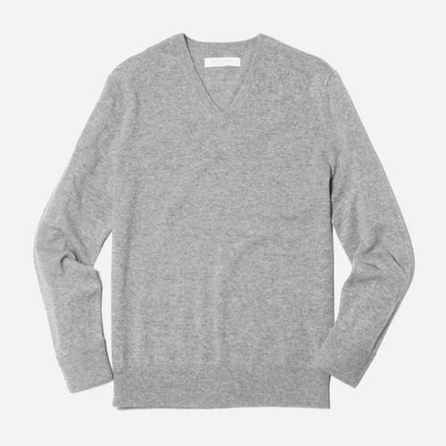 Everlane The Men's Cashmere V-neck - Grey