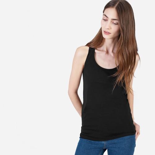 Everlane The Pima Stretch Tank - Black