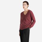 Everlane The Women's V-neck Cashmere Sweater - Rose