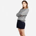 Everlane The Pleated Short - Navy