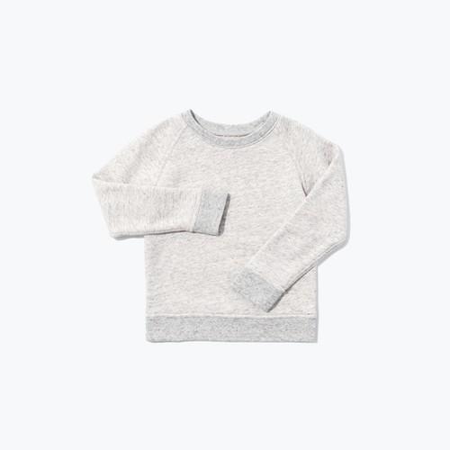 The Everlane Mini Crew Sweatshirt - Light Grey Marl