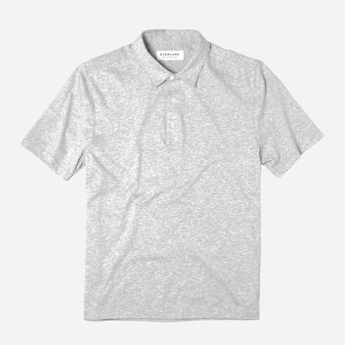 Everlane Men's Jersey Polo - Heather Grey