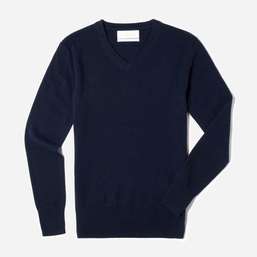 Everlane The Men's Cashmere V-neck - Navy