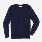 Everlane Men's Cotton Grid Sweater - Navy