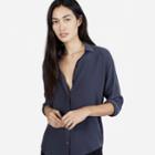 Everlane The Silk Point Collar - Navy