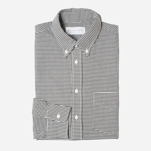 Everlane The Slim Fit Oxford - Black Gingham