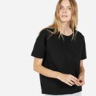 Everlane The Scuba Short-sleeve Sweatshirt - Black