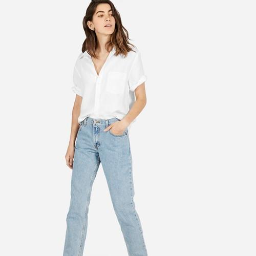 Everlane His Linen Short-sleeve - White
