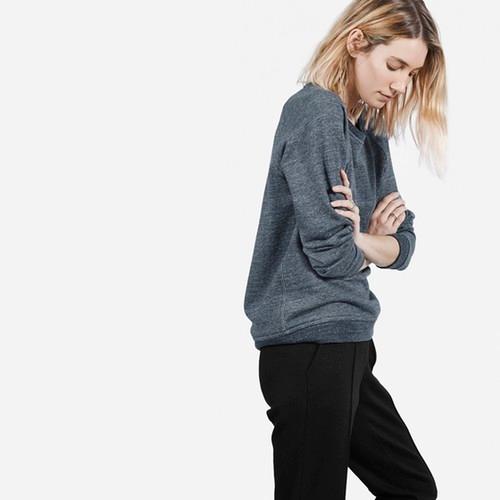 Everlane Women's Crew Sweatshirt - Navy Marled