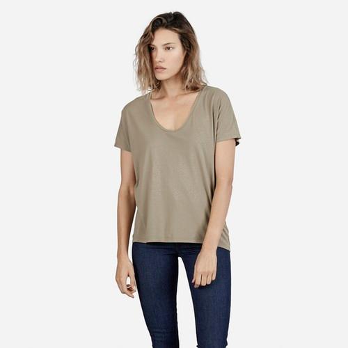 Everlane The Women's U-neck Tee - Field