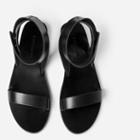 Everlane Women's Ankle Wrap Sandal - Black + Black