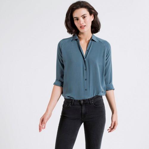 Everlane The Silk Point Collar - Spruce